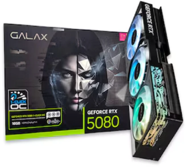 갤럭시 GALAX 지포스 RTX 50 시리즈 그래픽카드, RTX 5080 BLACK OC D7 16GB