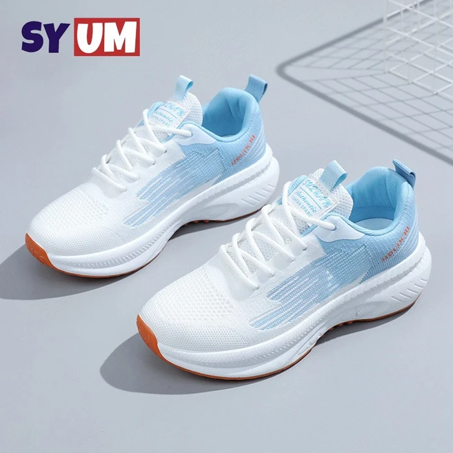 SYUM 여름운동화 통기성 런닝화 발편한 경량 데일리 여성키높이운동화