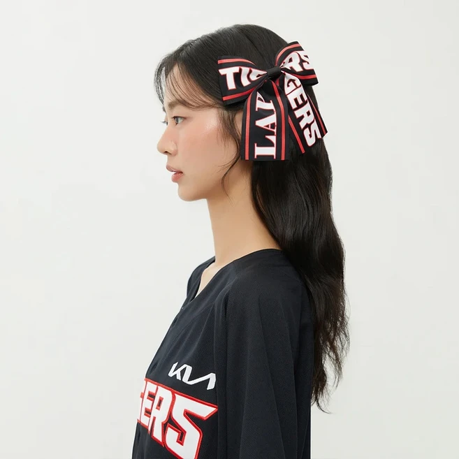 LAP X KBO 레터링 리본 머리핀 8개구단