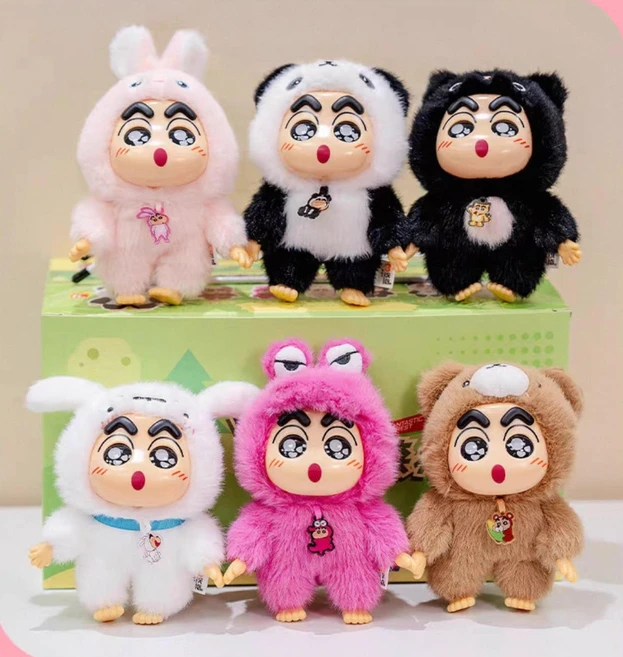 짱구라부부 키링 인형 랜덤가챠 피규어, 1개, 인형키링(16CM)