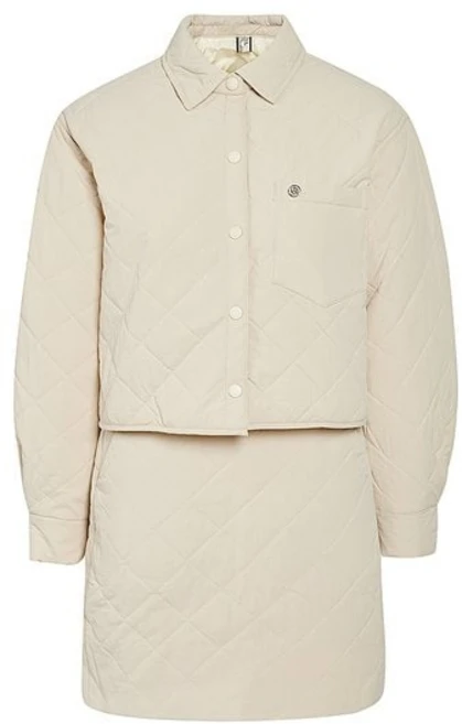 [백화점판] JJ지고트 퀼팅 패딩 자켓 원피스 하객룩 데이트룩