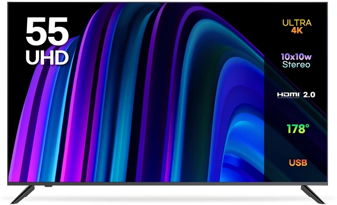 이노스 4K UHD LED TV • 138cm(55인치) • 일반TV • 스탠드형 • 고객직접설치