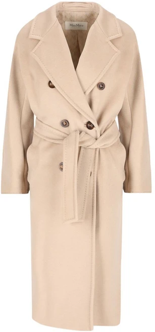 막스마라 마담 더블 브레스티드 벨트 코트