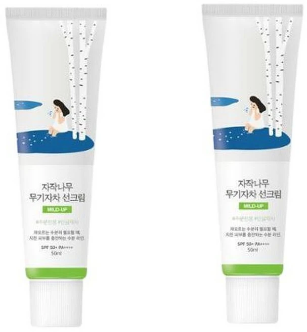 라운드랩 자작나무 무기자차 선크림 50ml 1+1 기획, 2개