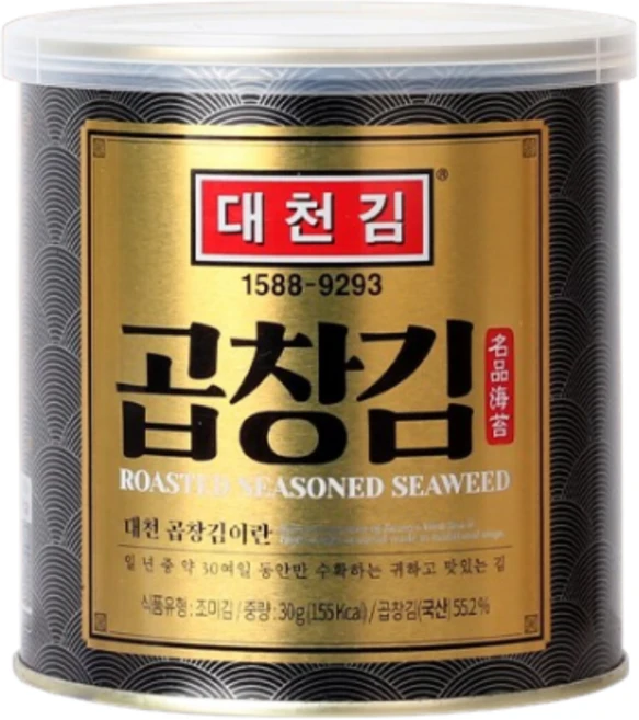 대천김 곱창김 캔, 30g, 6개