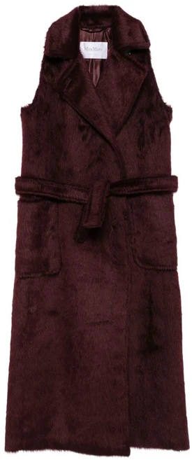 막스마라 벨트 민소매 코트