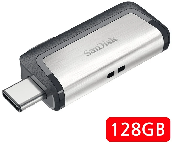 샌디스크 USB 메모리 Ultra Dual 울트라듀얼 OTG Type-C USB 3.1 SDDDC2 128GB, 1개