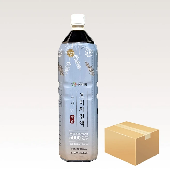유나인 보리차 진액 1.5L x 8개/차 원액 희석음료, 12개