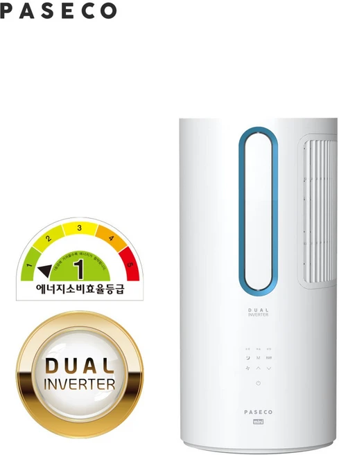 파세코 25년 제조 듀얼인버터 미니 창문형 에어컨 PWA-M3100WG/M 자가설치, 메탈블루(PWA-M3100WM)