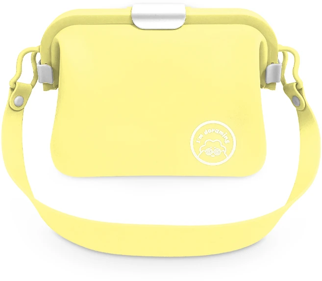도파밍 모찌백 플러스 수영장 방수 실리콘 파우치 가방, L사이즈, 마카롱 옐로우