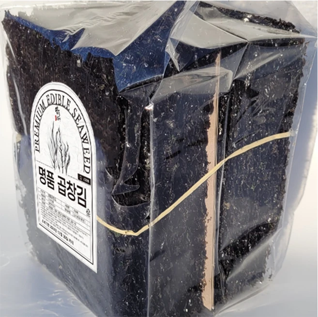 곱창김 100장 명품 곱창돌김 지주식 김 완도 대천 신안 해남 진도 장흥 선물세트, 1개, 380g