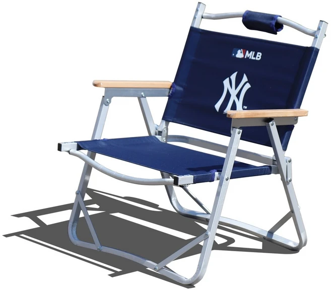 MLB NY양키스 로우 캠핑체어, 네이비, 1개
