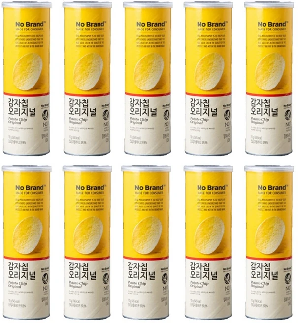 노브랜드 감자칩 오리지널 110g, 10개