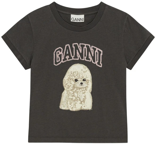 GANNI(가니) 로고 프린트 티셔츠