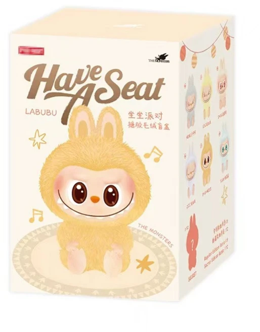 NEW SALE 팝마트/키링/라부부키링/팝마트코리아/선물/피규어/장난감/labubu/귀여운 라부브/2세대법랑인형/인형/피규어/열쇠고리/블라인드박스/라부부/앉는파티뽀글이, 1개, 2세대 LABUBU(블라인드 박스) 랜덤 발송 1개, 17cm