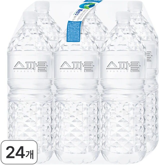 스파클 생수 무라벨, 2L, 24개
