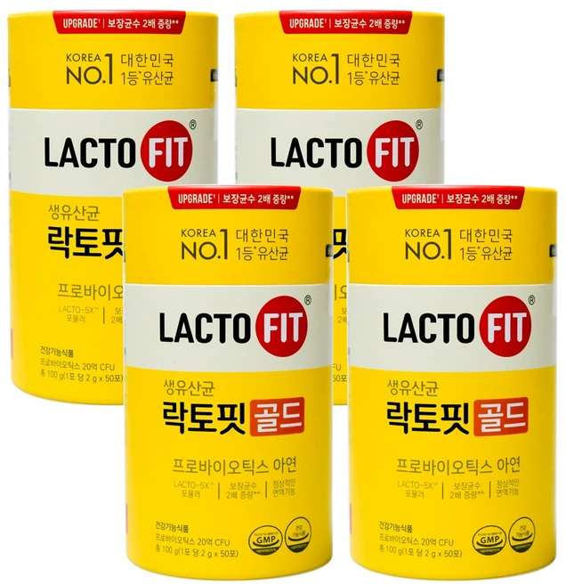 종근당건강 락토핏 생 유산균 골드 30포, 100g, 4개