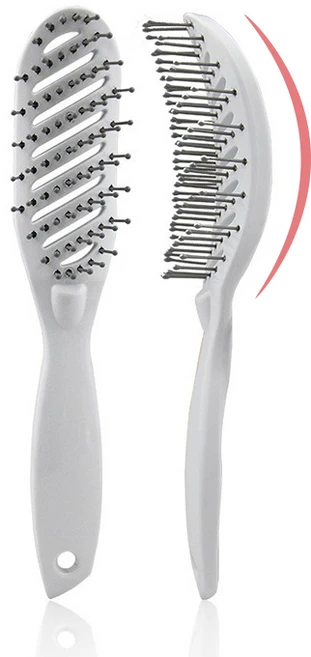 지누아 뿌리 볼륨 헤어 브러쉬 화이트, 1개