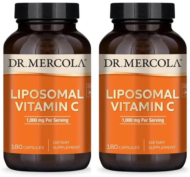 닥터머콜라 리포솜 비타민 C 1000mg 캡슐 글루텐 프리, 180정, 2개