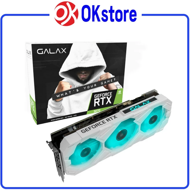 갤럭시 GALAX GEFORCE RTX 3070 EX GAMER WHITE OC D6 8GB LHR