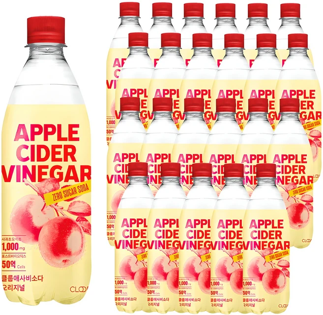 클룹 애사비소다 오리지널, 500ml, 24개