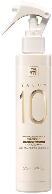 미쟝센 살롱10 노워시 극손상 앰플 트리트먼트, 200ml, 1개