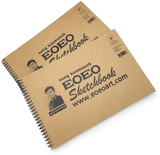 EOEO 송금석선생님 스케치북 스프링제본(cotton중목), L(31x21)