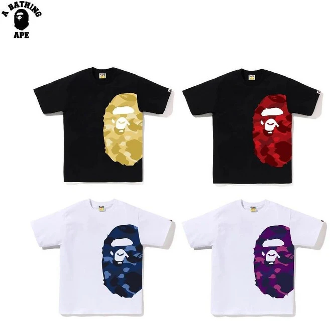 베이프 BAPE 정품 / 컬러 카모 사이드 빅 에이프 헤드 반팔티 COLOR CAMO SIDE BIG APE HEAD TEE