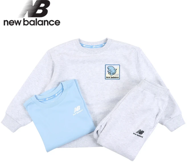 뉴발란스 키즈 3PCS 스웻 셋업 NK9YD1351U