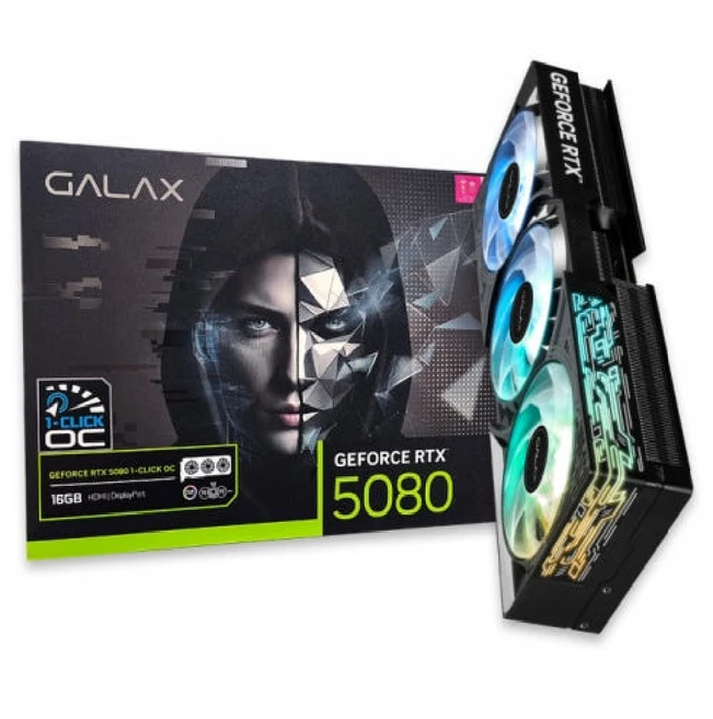 갤럭시 GALAX 지포스 RTX 5080 BLACK OC D7 16GB