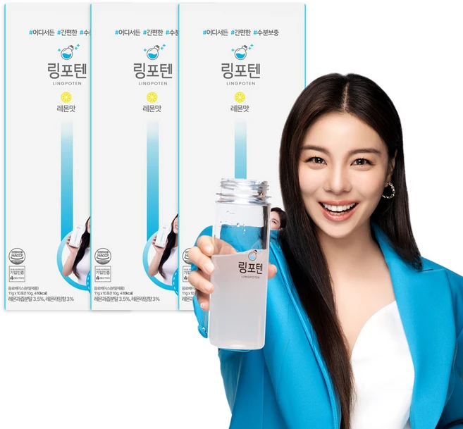 링포텐 수분충전 레몬맛, 110g, 3개
