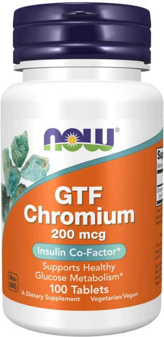 나우푸드 GTF-크롬 200mcg 타블렛, 100정, 1개