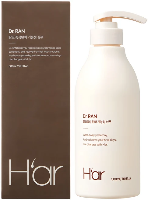 하아르 닥터란 탈모증상완화도움 계란샴푸, 1개, 500ml
