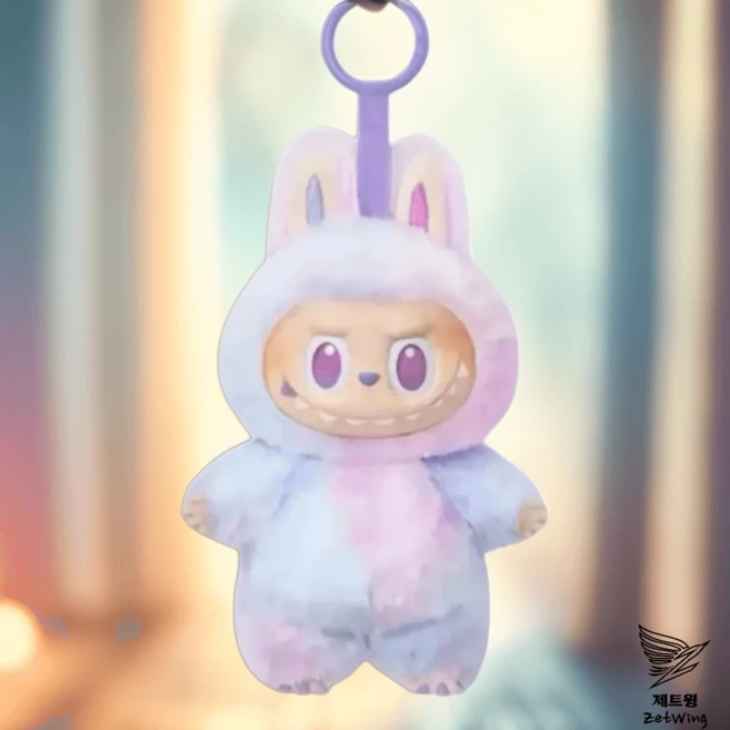 제트윙 라부부 하이라이트 럭키 키링 인형 3세대 더 몬스터즈 시리즈, 1개