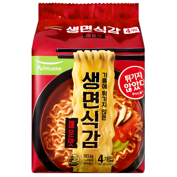 생면식감 매운맛 383.6g, 4개 대표 이미지 - 시원한 국물 요리 추천