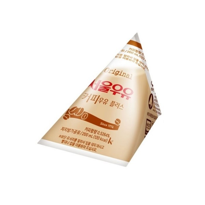 서울우유 [서울우유] 삼각커피우유 200ml x 32, 32개 대표 이미지 - 저지방 우유 추천