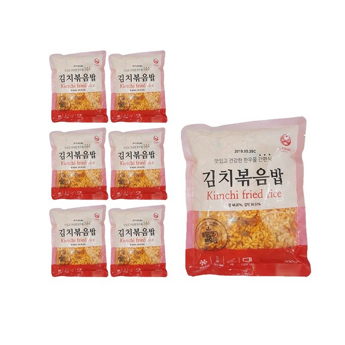 한우물 김치볶음밥 300g 7개 대표 이미지 - 천일식품 추천