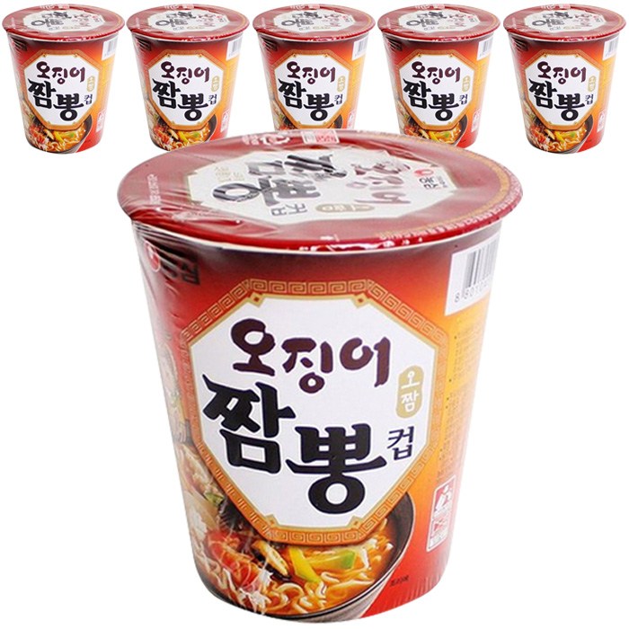 농심 오징어짬뽕 컵 67g, 6개 대표 이미지 - 오징어 짬뽕 추천