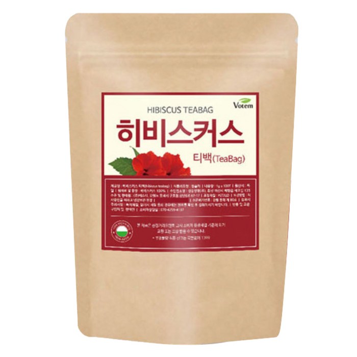 보탬 히비스커스 삼각 티백차, 1g, 100개 대표 이미지 - 히비스커스 추천