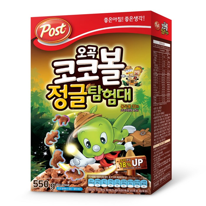 포스트 코코볼정글탐험대550g, 550g, 1 대표 이미지 - 포스트 시리얼 추천