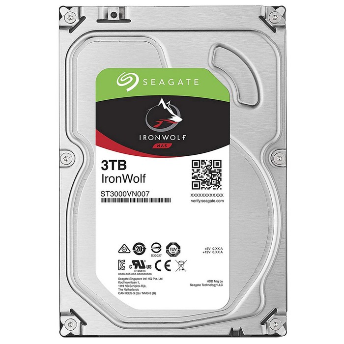 씨게이트 IronWolf SATA3 HDD, ST3000VN007, 3TB 대표 이미지 - NAS 추천