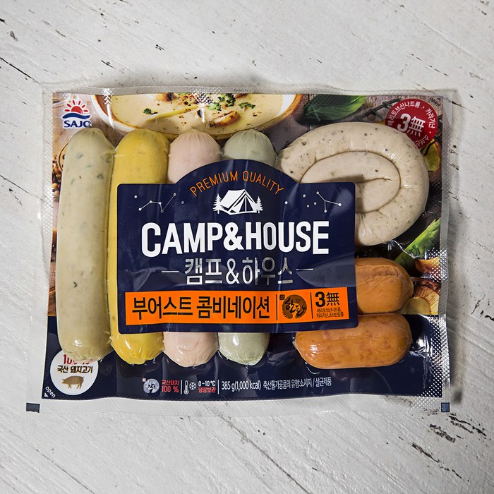사조 부어스트콤비네이션 소시지, 385g, 1개 대표 이미지 - 로켓프레시 식품 추천
