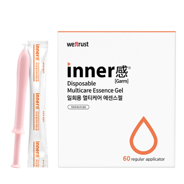 웨트러스트 이너감 일회용 멀티케어 여성청결제 에센스젤, 1.7g, 60개입 대표 이미지 - 이너젤 추천