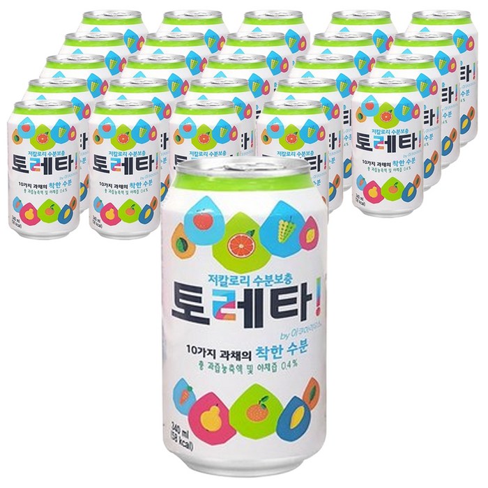 토레타 이온음료 캔, 340ml, 24개 대표 이미지 - 이온음료 추천