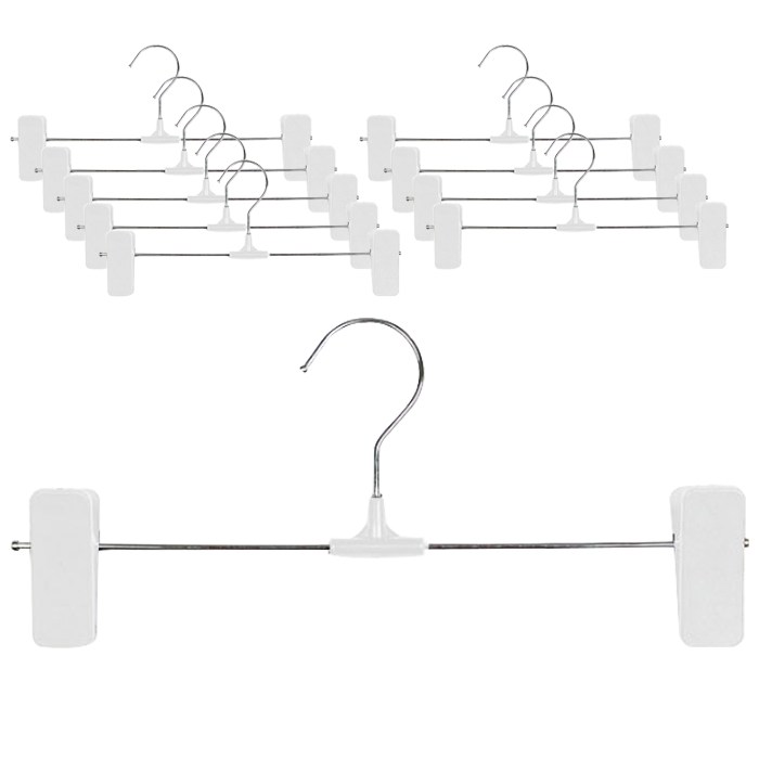 도도 고급형 바지걸이, 화이트, 10개입 대표 이미지 - 바지걸이 추천
