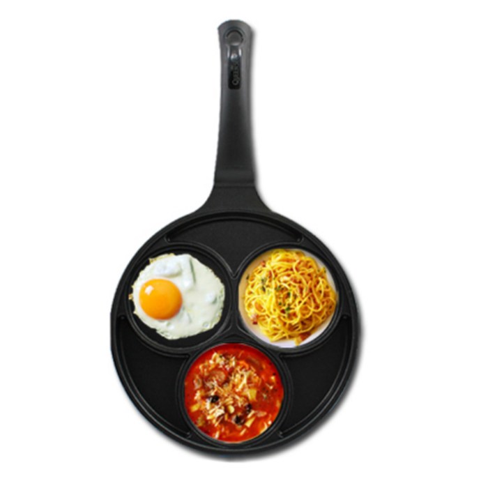 퀸센스 블랙 인덕션 IH 에그팬, 24cm, 1개 대표 이미지 - 계란 후라이팬 추천