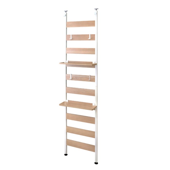 아이리스 우드 행거 파티션 46cm WLR-T46 + 선반 2p, 화이트 대표 이미지 - 파티션 행거 추천