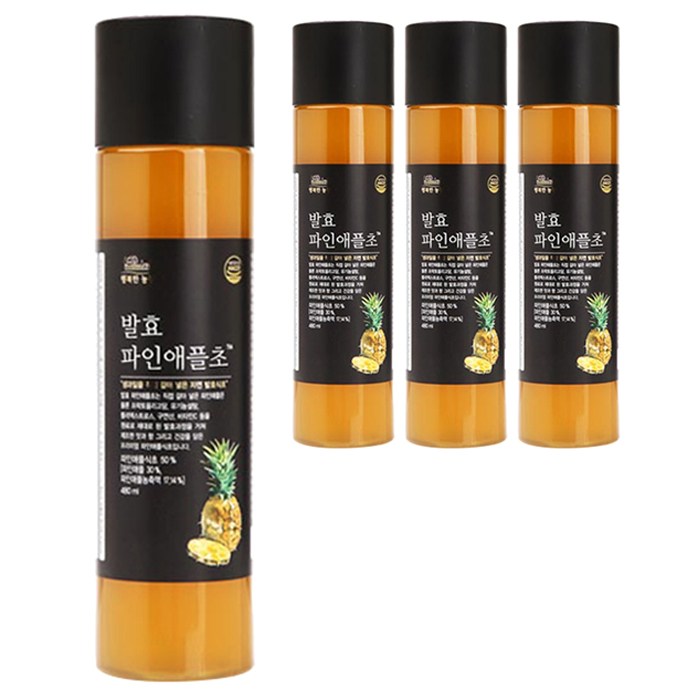 행복한 농장 발효 파인애플초, 480ml, 4개 대표 이미지 - 감귤초 추천