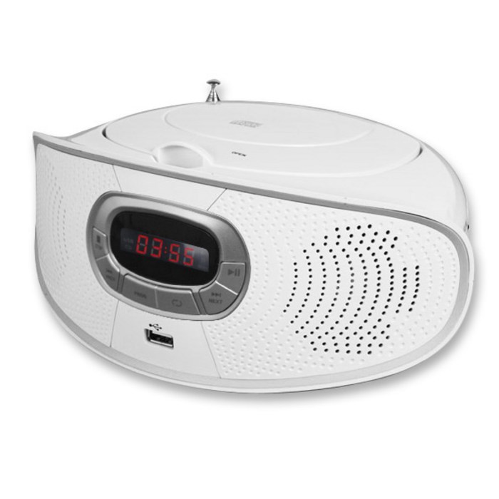 코비 포터블 MP3 CD플레이어, MP-CD356[화이트], 화이트 대표 이미지 - CD 플레이어 추천