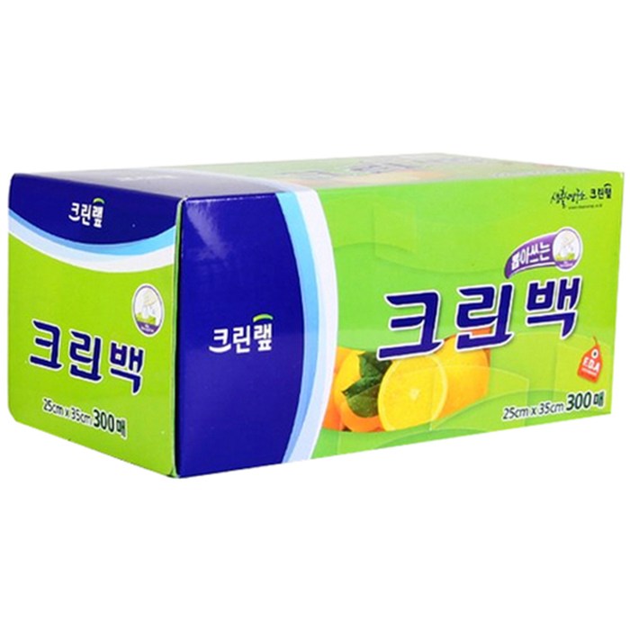크린랲 크린백 25 x 35 cm, 300매입, 1개 대표 이미지 - 크린백 저렴한거 추천